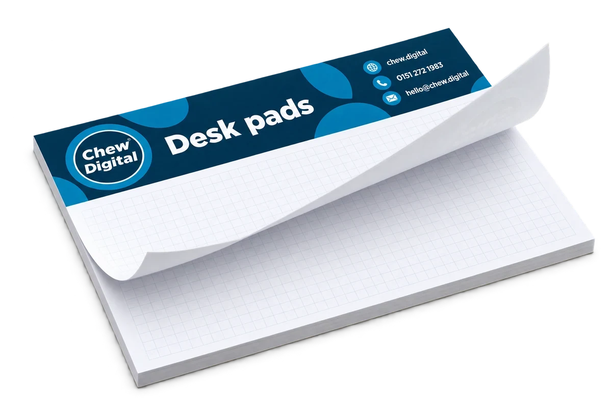 Chew Digital® desk pads product mockup