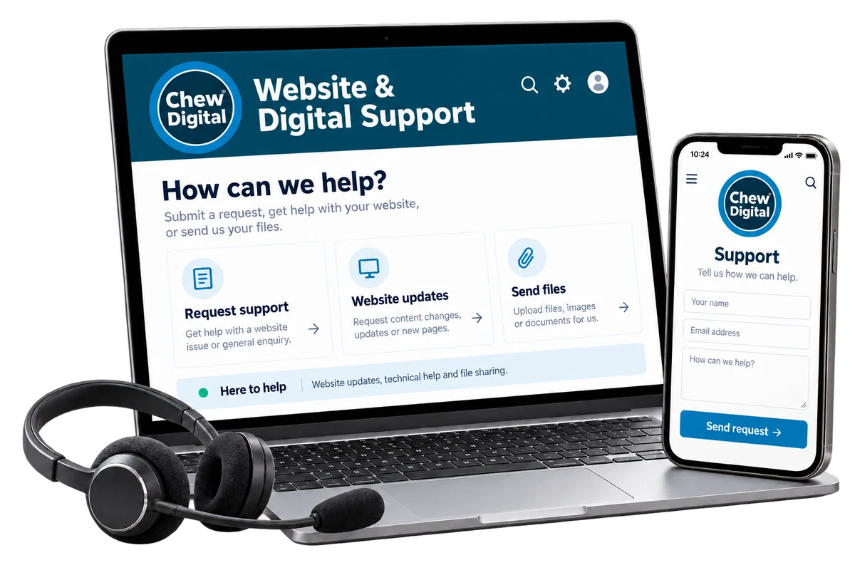 Illustrative Wirral Eco website & digital support